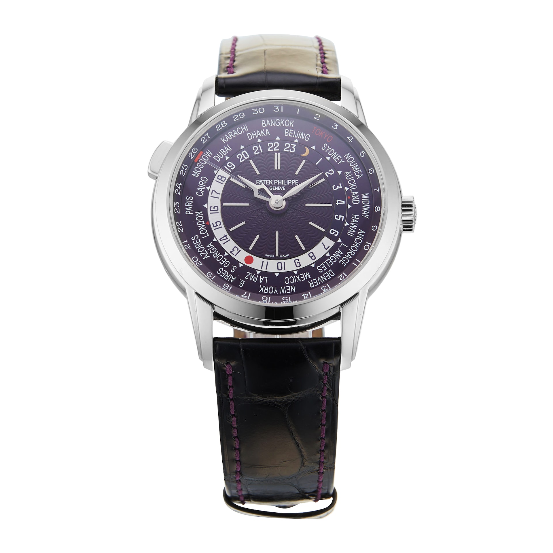 Pre-Owned Patek Philippe Complications Travel Time Date 40mm White Gold 'Tokyo Edition'