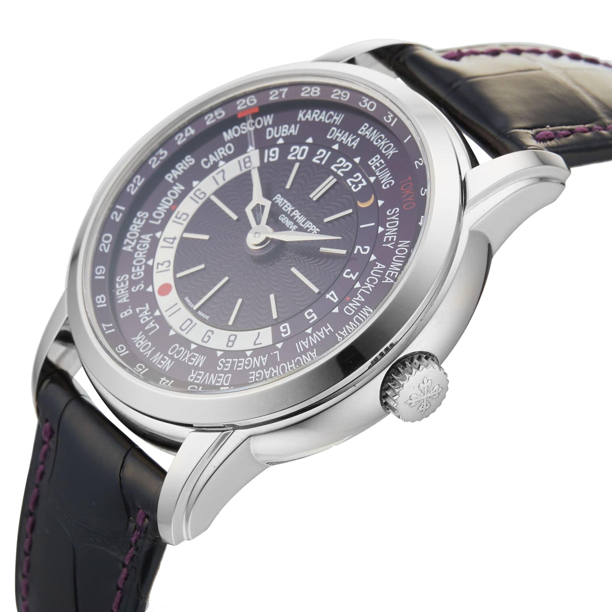 Pre-Owned Patek Philippe Complications Travel Time Date 40mm White Gold 'Tokyo Edition'