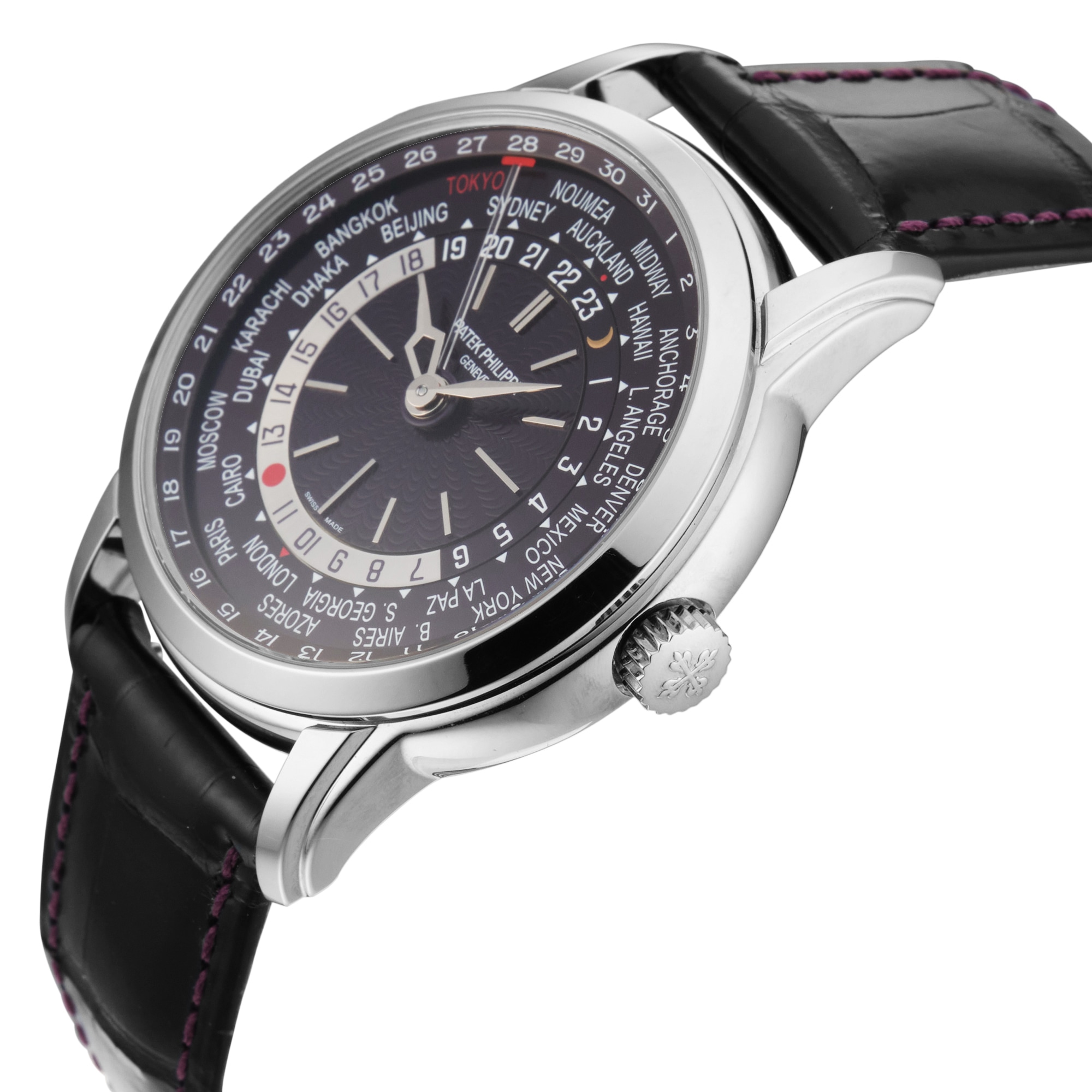 Pre-Owned Patek Philippe Complications Travel Time Date 40mm White Gold 'Tokyo Edition'