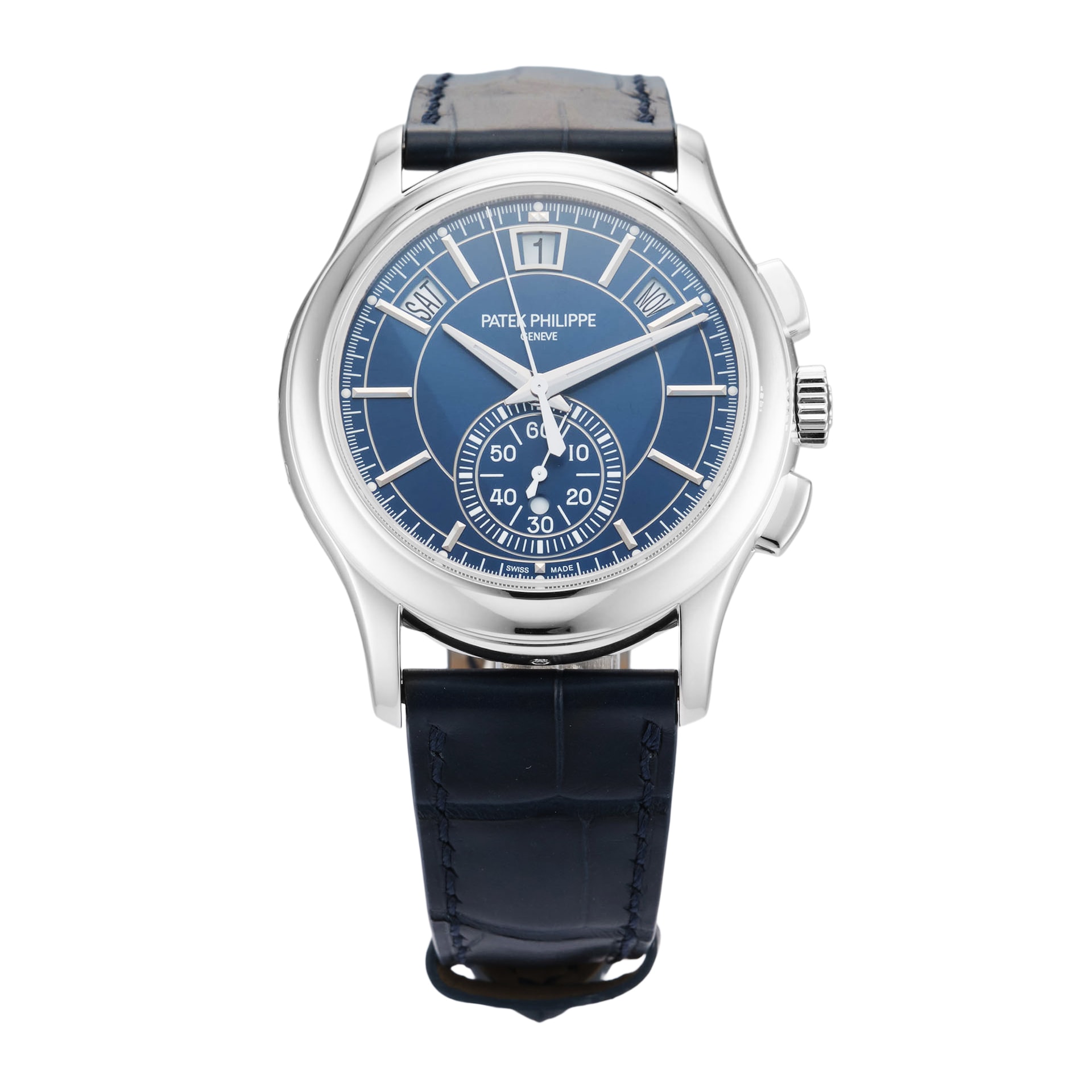 Pre-Owned Patek Philippe Annual Calendar Flyback Chronograph 42mm Platinum