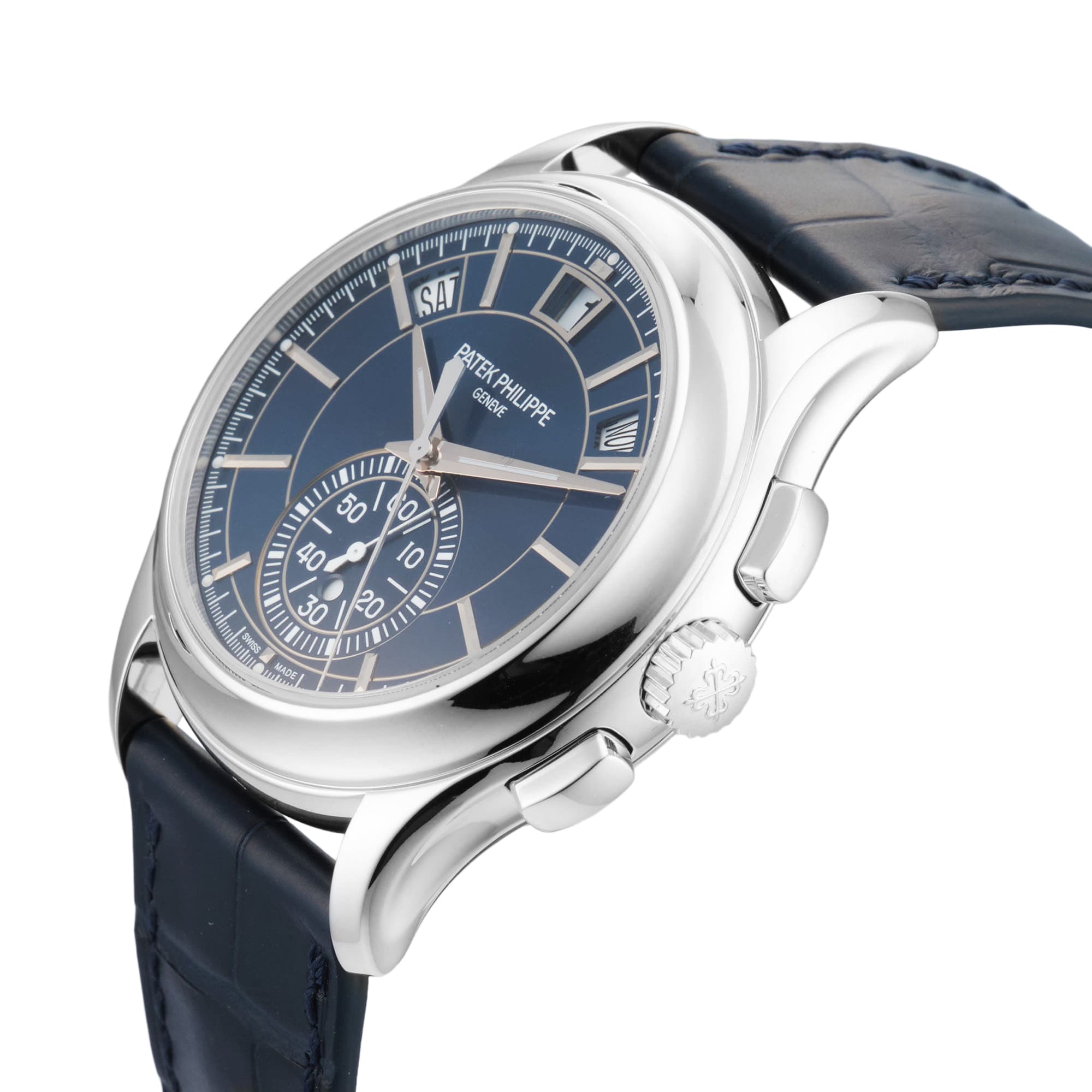 Pre-Owned Patek Philippe Annual Calendar Flyback Chronograph 42mm Platinum