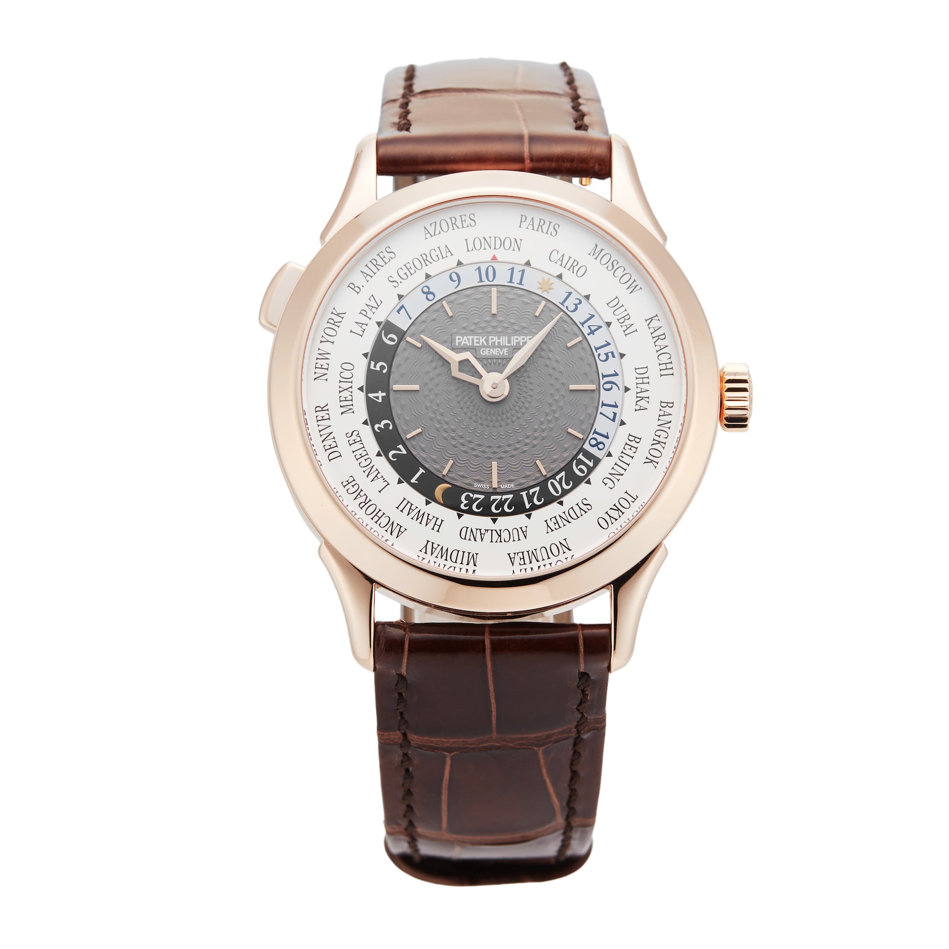 Pre-Owned Patek Philippe Complications World Time 38.50mm Rose Gold