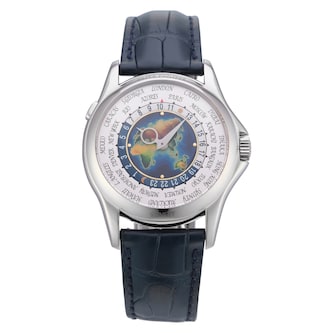 Pre-Owned Patek Philippe World Time 39.5mm White Gold Pre-Owned Patek Philippe World Time 39.5mm White Gold