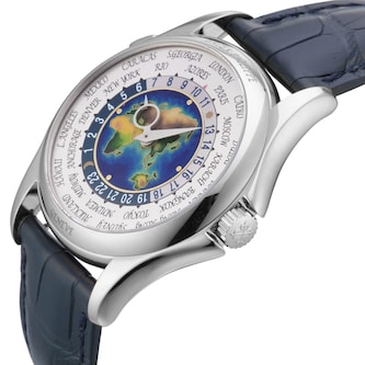 Pre-Owned Patek Philippe World Time 39.5mm White Gold