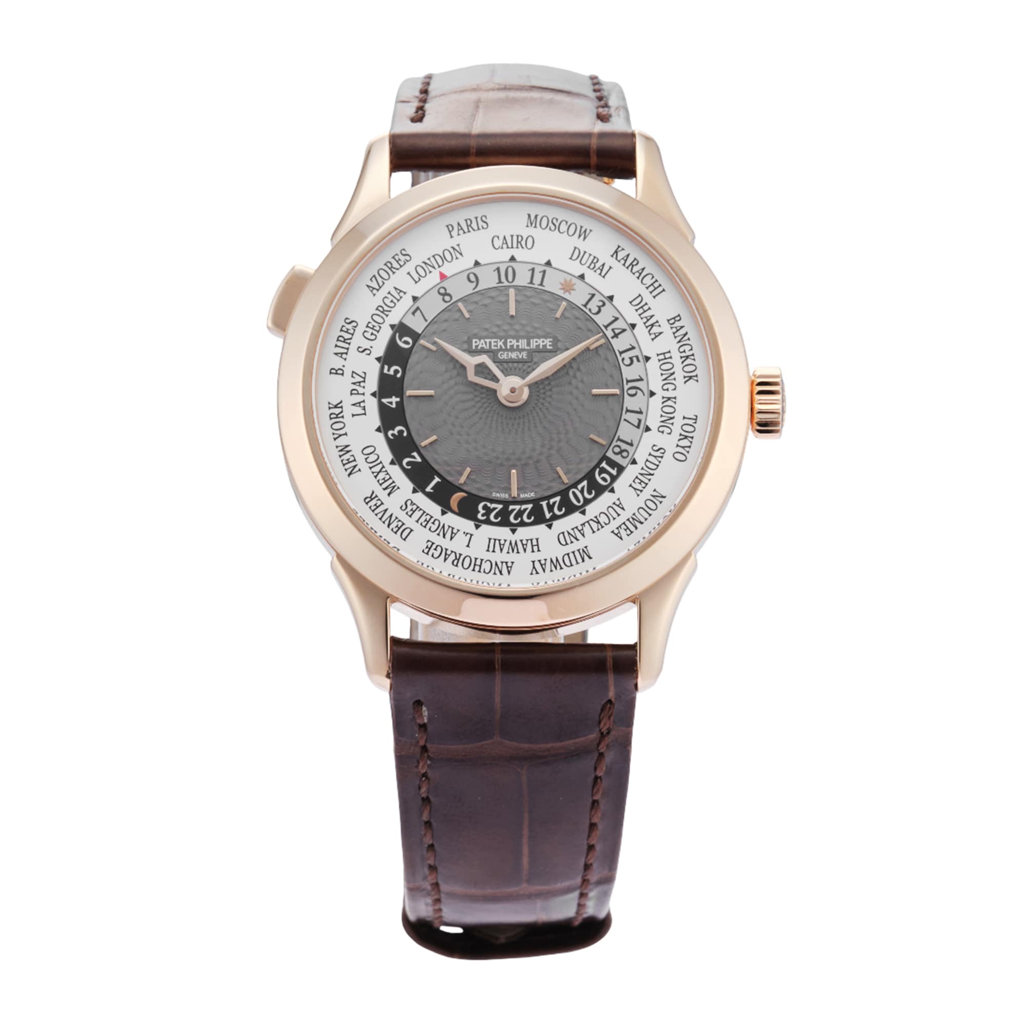 Pre-Owned Patek Philippe World Time Complications 38.5mm Rose Gold Pre-Owned Patek Philippe World Time Complications 38.5mm Rose Gold