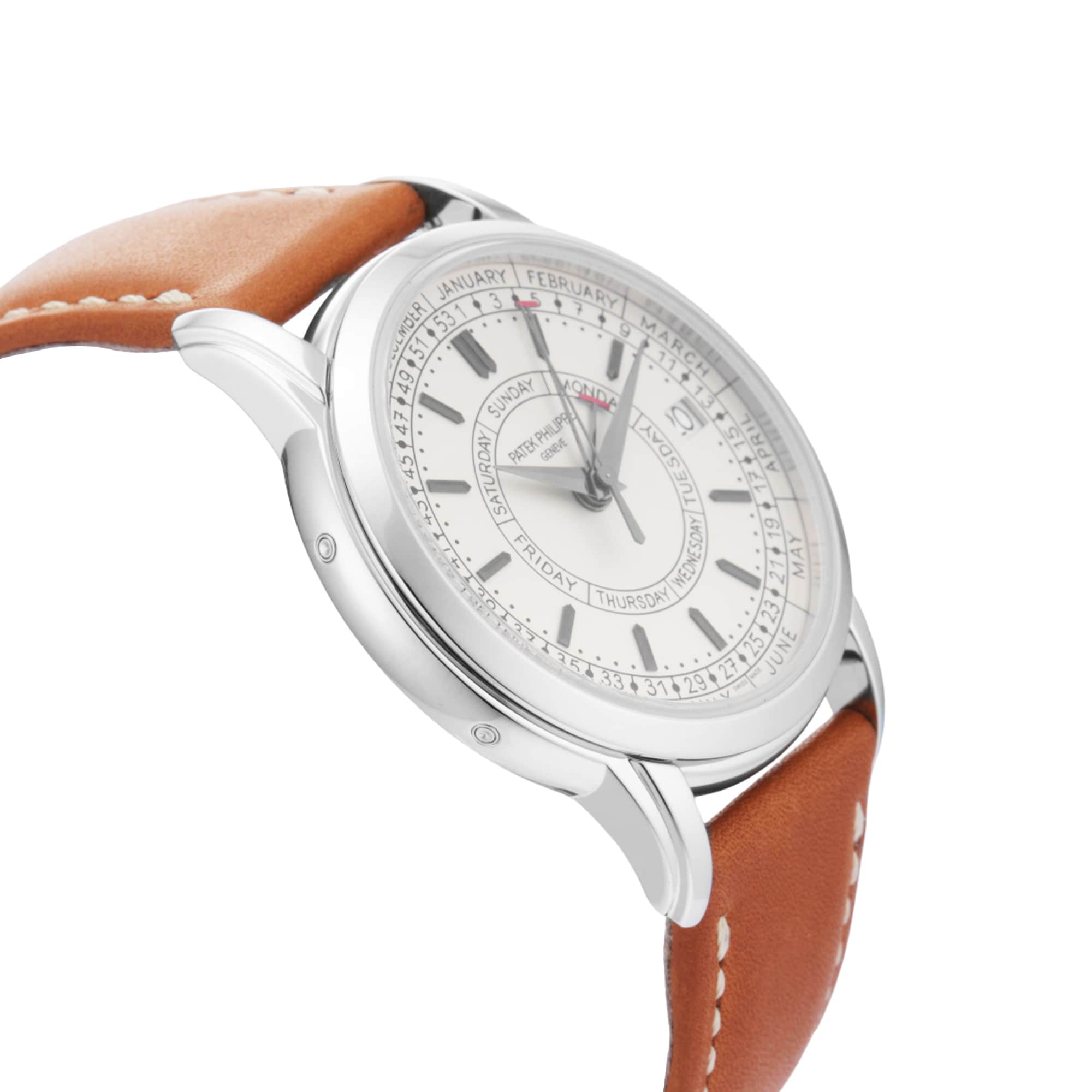 Pre-Owned Patek Philippe Calatrava Weekly Calendar Complications 40mm Stainless Steel Pre-Owned Patek Philippe Calatrava Weekly Calendar Complications 40mm Stainless Steel