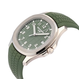 Pre-Owned Patek Philippe Aquanaut 42.2mm White Gold 5168G-010 Pre-Owned Patek Philippe Aquanaut 42.2mm White Gold 5168G-010