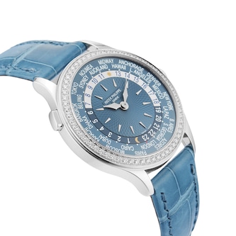 Pre-Owned Patek Philippe Pre-Owned Patek Philippe World Time Complications 36mm White Gold  7130G-016