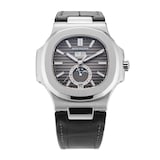 Pre-Owned Patek Philippe Nautilus Annual Calendar Moon Phase 40.5mm Stainless Steel