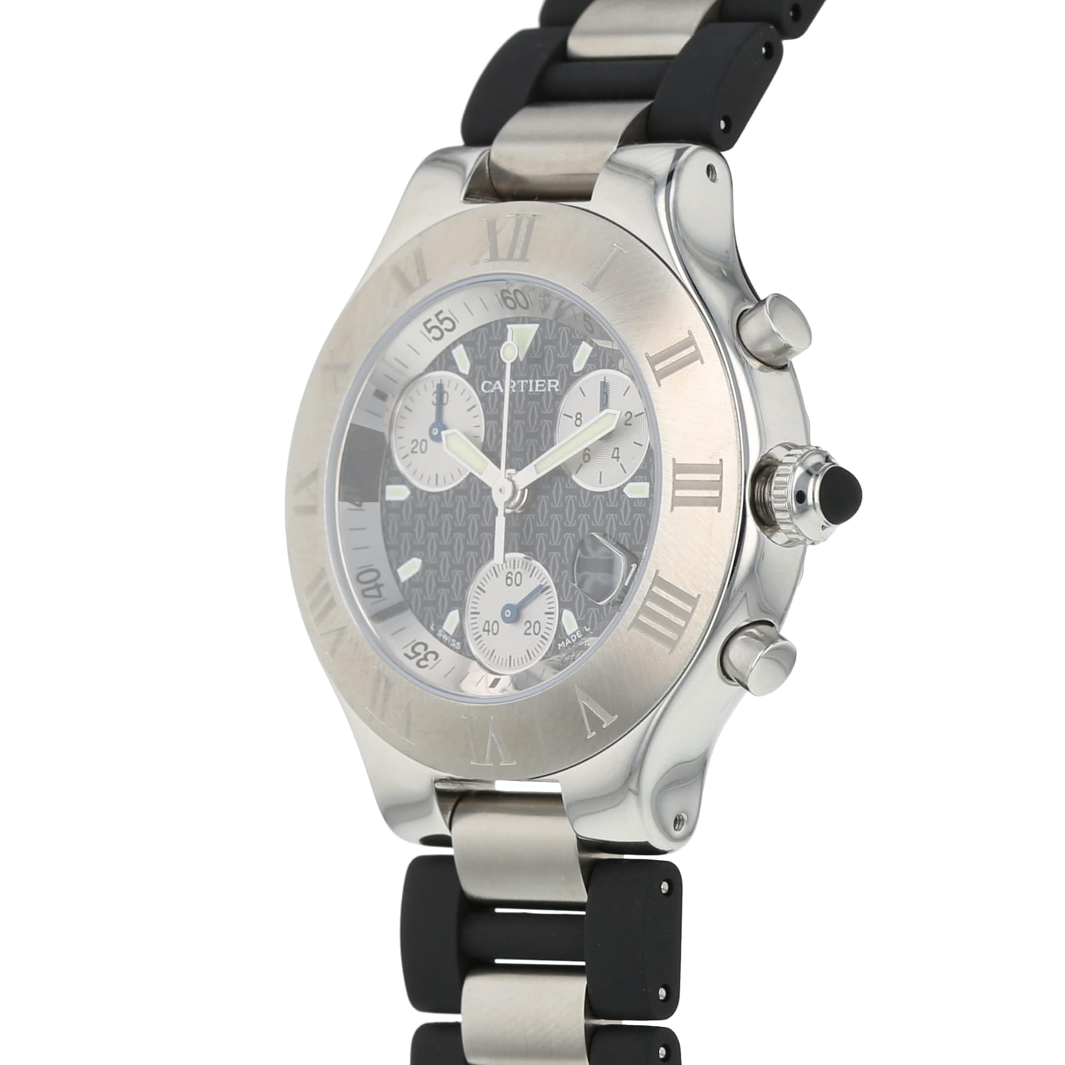 Pre-Owned Cartier Must 21 Chronoscaph Mens Watch W10125U2/2424