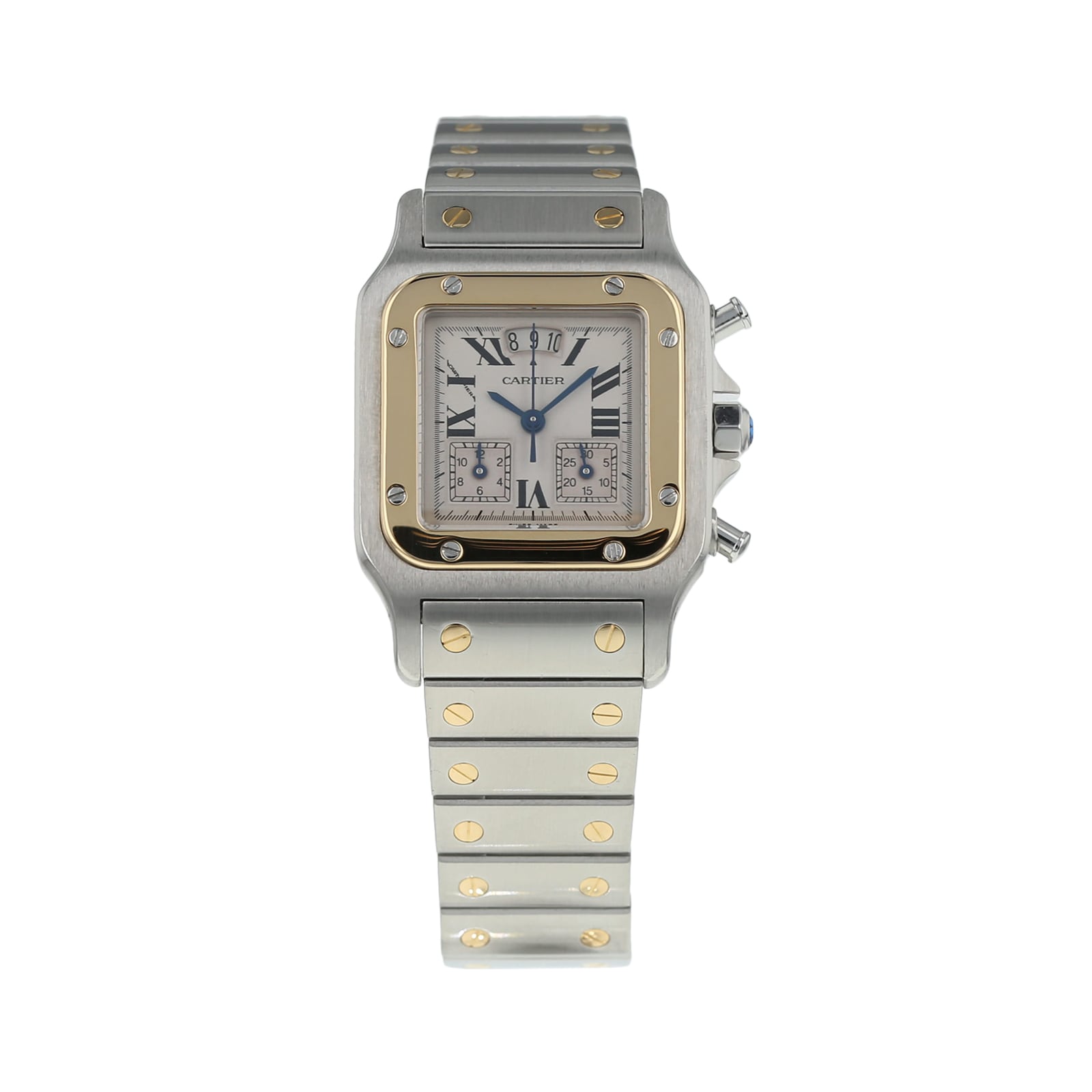 Pre owned cartier hot sale santos mens watch