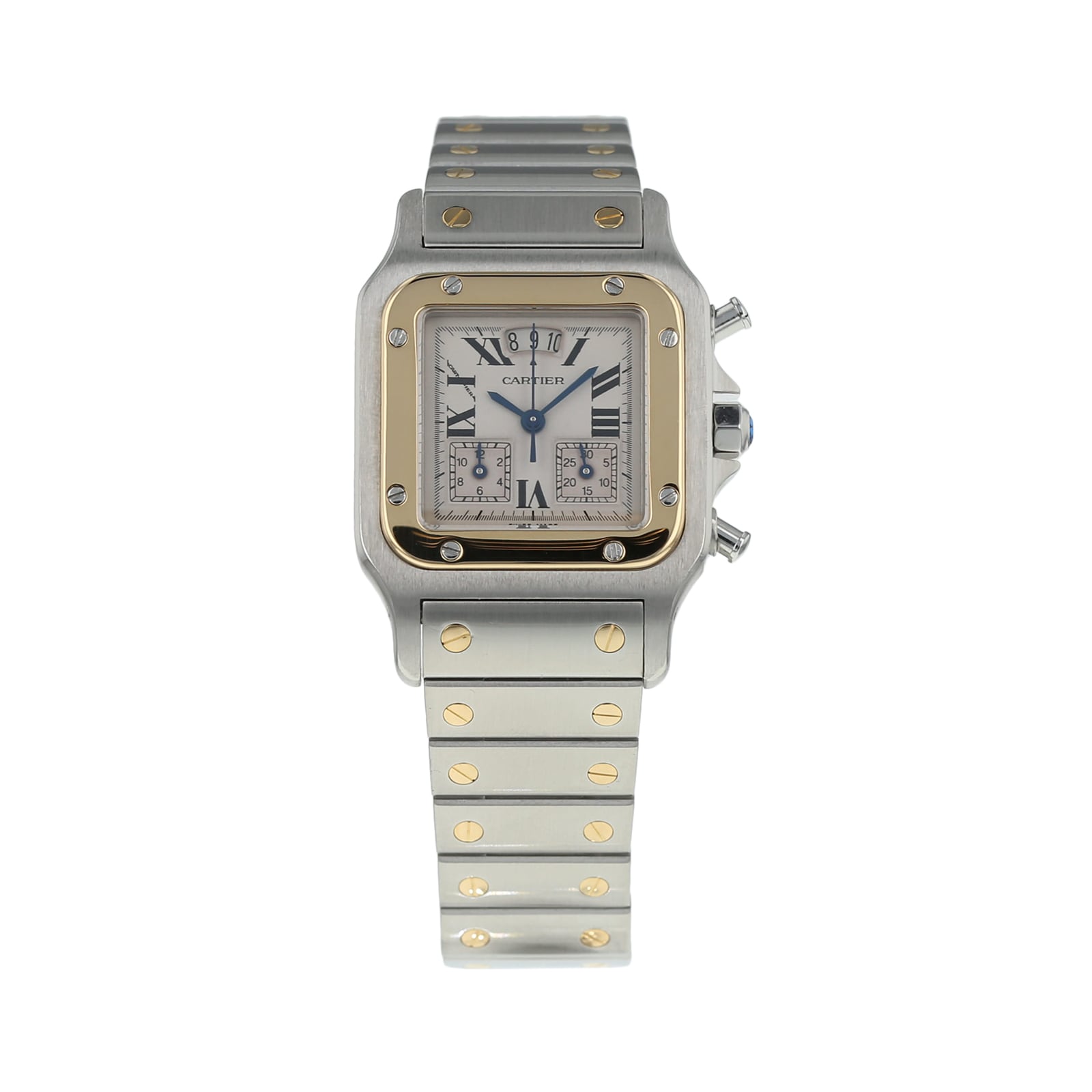 Pre-Owned Cartier Santos Galbee Mens Watch W20042C4/2425 Pre-Owned Cartier Santos Galbee Mens Watch W20042C4/2425
