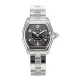 Pre-Owned Cartier Roadster Black Steel Mens Watch W62002V3