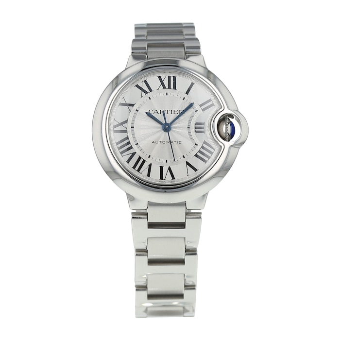Pre-Owned Cartier Ballon Bleu de Silver Steel Ladies Watch W6920071