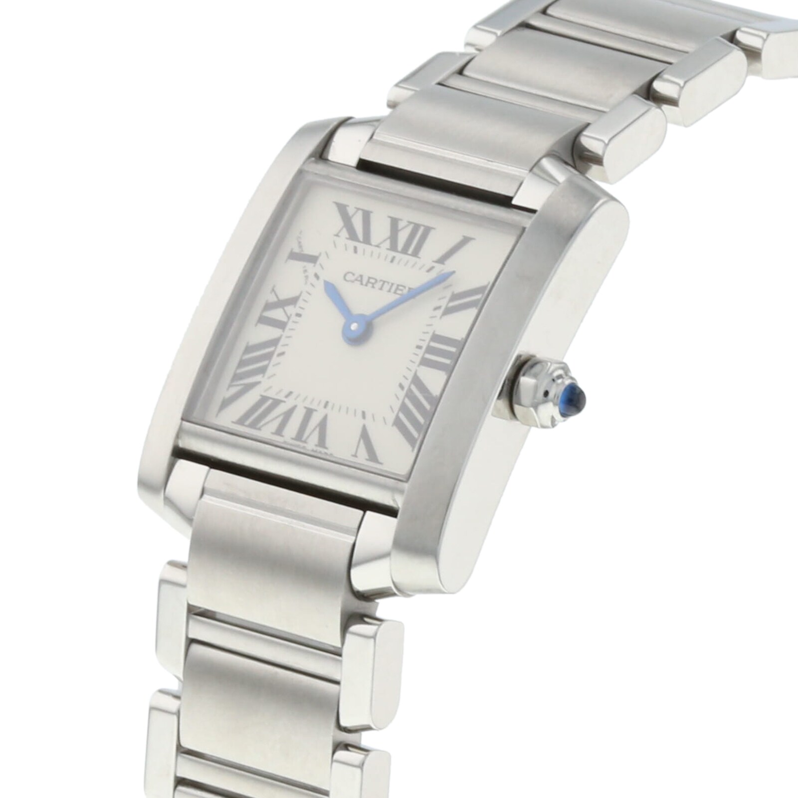 Pre-Owned Cartier Tank Francaise Silver Steel Ladies Watch W51028Q3