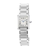 Pre-Owned Cartier Carter Tank Francaise Small Silver Steel Ladies Watch W51008Q3
