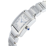 Pre-Owned Cartier Carter Tank Francaise Small Silver Steel Ladies Watch W51008Q3