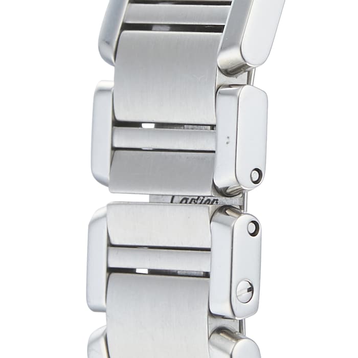 Pre-Owned Cartier Carter Tank Francaise Small Silver Steel Ladies Watch W51008Q3