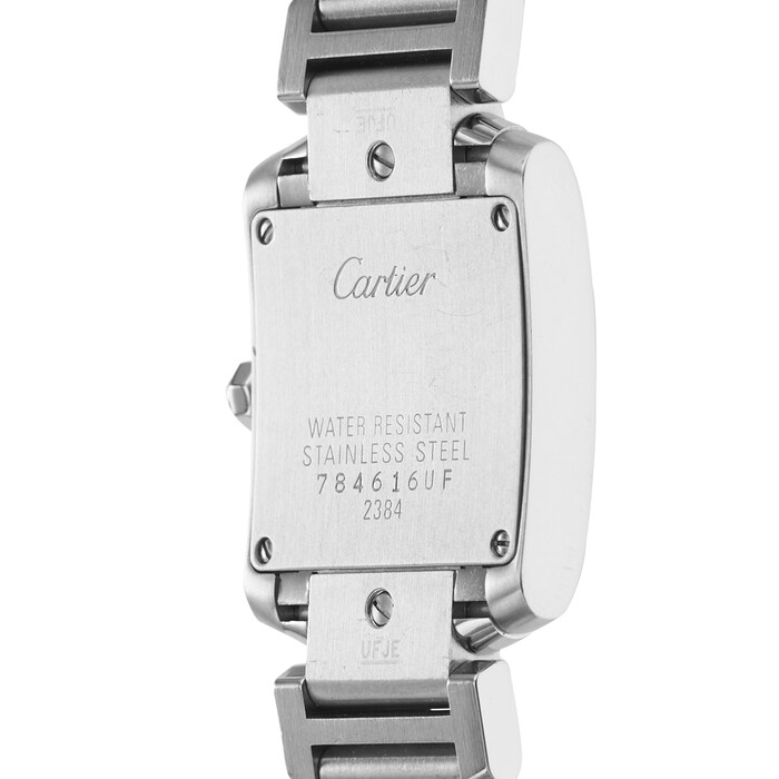 Pre-Owned Cartier Carter Tank Francaise Small Silver Steel Ladies Watch W51008Q3