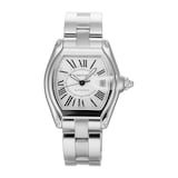 Pre-Owned Cartier Roadster Silver Steel Mens Watch W62025V3