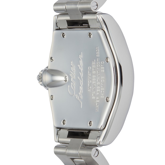 Pre-Owned Cartier Roadster Silver Steel Mens Watch W62025V3