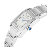 Pre-Owned Cartier Tank Francaise Silver Steel Ladies Watch WSTA0005