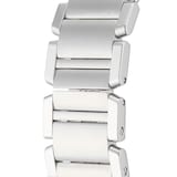 Pre-Owned Cartier Tank Francaise Silver Steel Ladies Watch WSTA0005