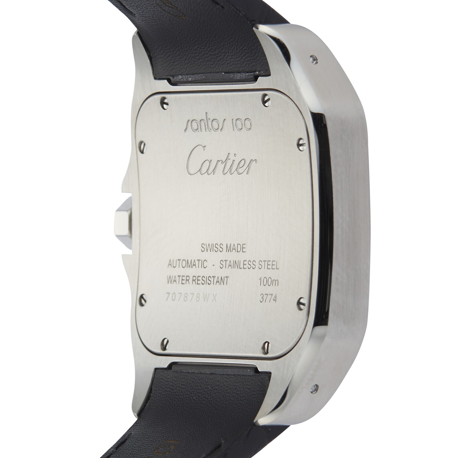 Pre Owned Cartier Pre Owned Cartier Santos 100 Silver Steel Mens