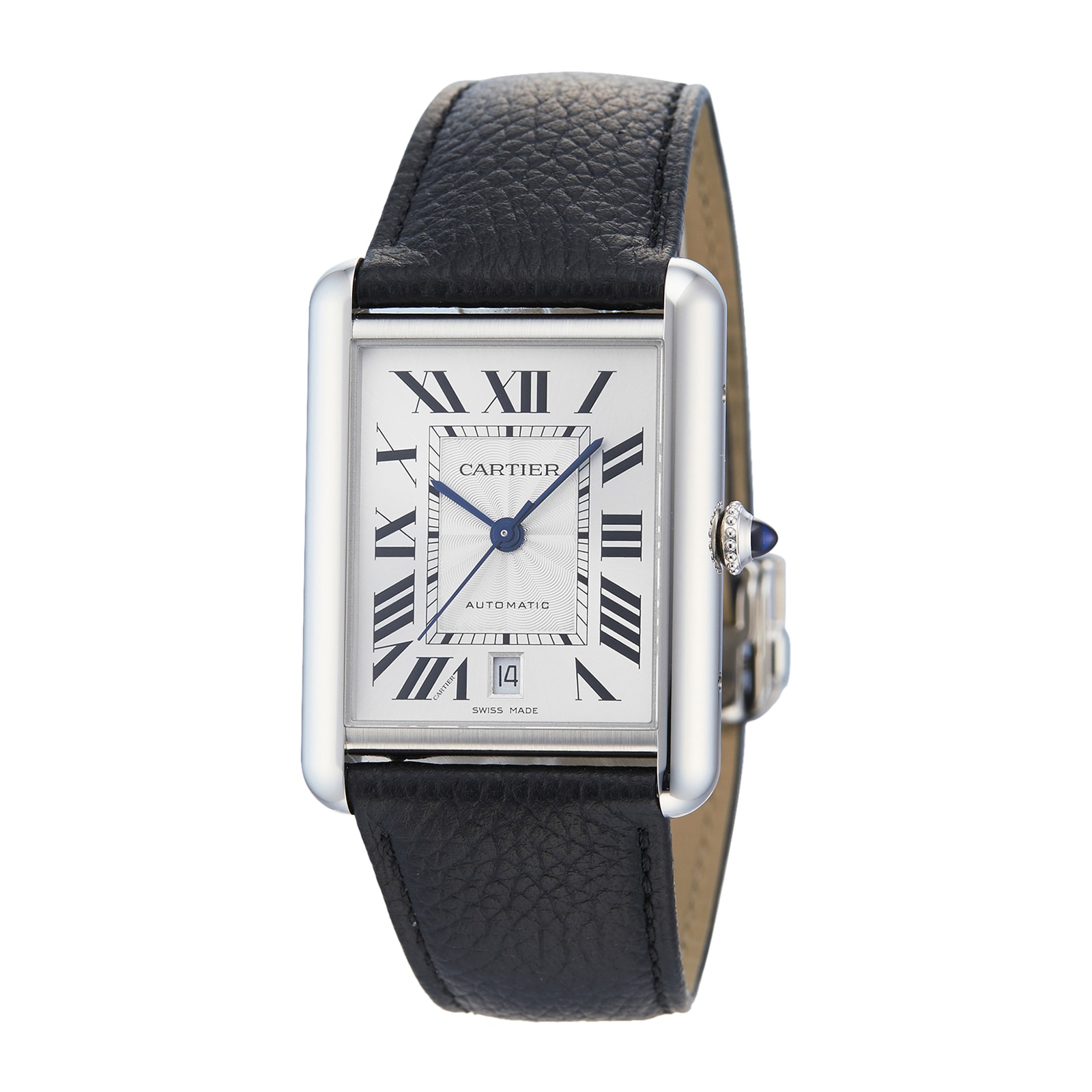 Silver cartier watch mens online