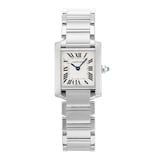Pre-Owned Cartier Carter Tank Francaise Small Silver Steel Ladies Watch W51008Q3