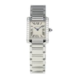 Pre-Owned Cartier Pre-Owned Cartier Tank Francaise Small Silver Steel Ladies Watch W4TA0008