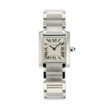 Pre-Owned Cartier Carter Tank Francaise Small Silver Steel Ladies Watch W51008Q3