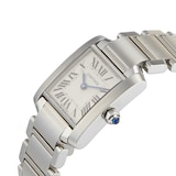 Pre-Owned Cartier Carter Tank Francaise Small Silver Steel Ladies Watch W51008Q3