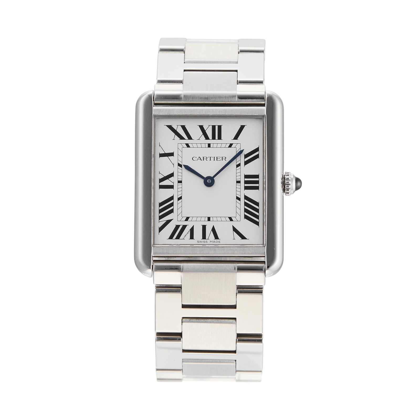 Pre-Owned Cartier Tank Solo Large Mens Watch W5200014 Pre-Owned Cartier Tank Solo Large Mens Watch W5200014