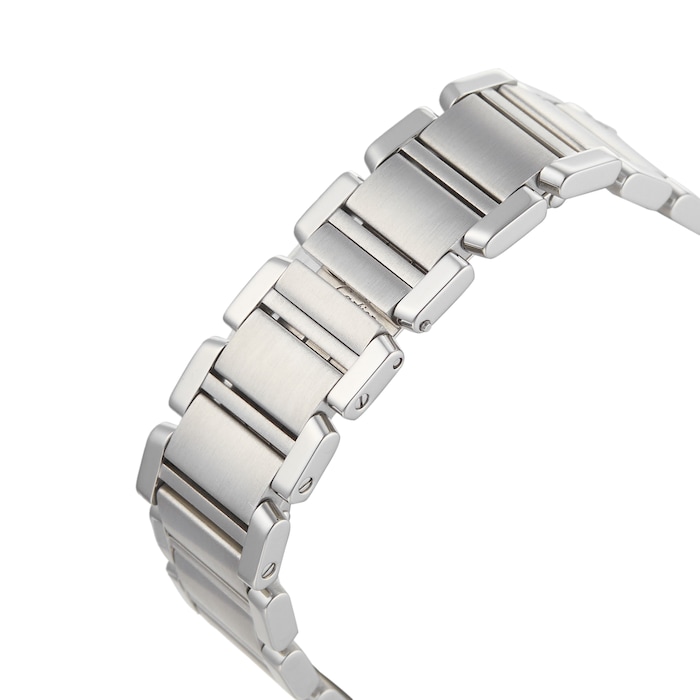 Pre-Owned Cartier Pre-Owned Carter Tank Francaise Small Silver Steel Ladies Watch W51008Q3