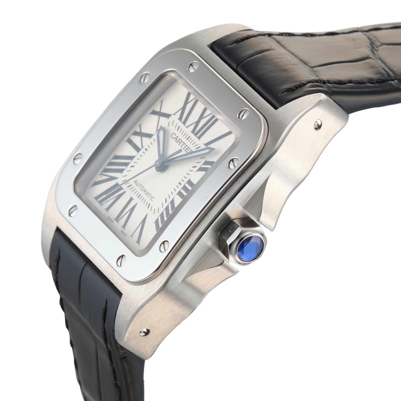 Cartier watch 2024 santos 100