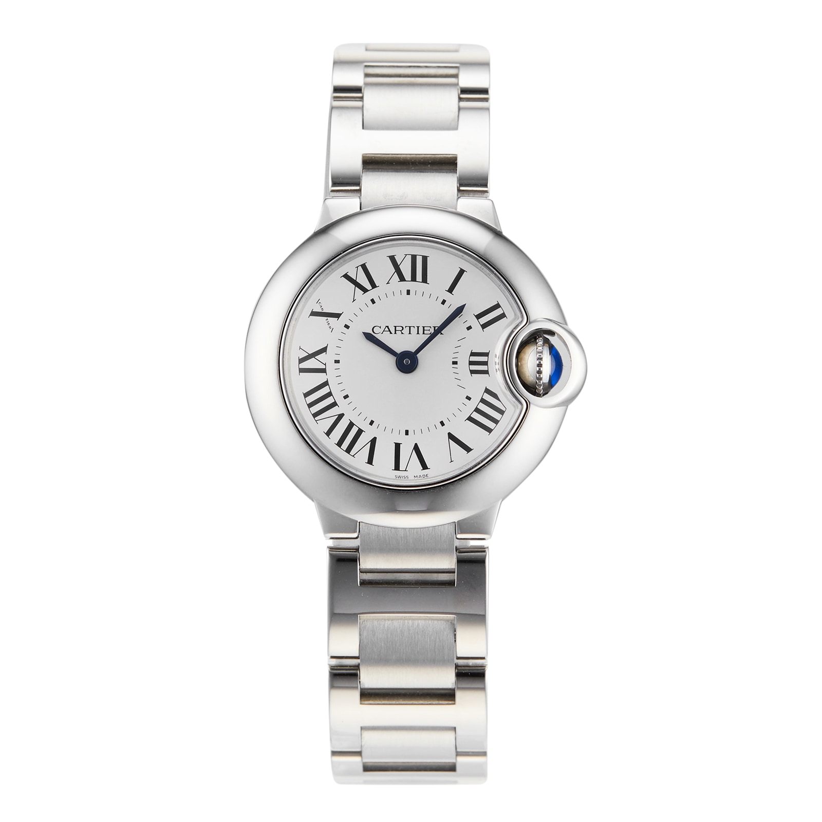 Pre-Owned Cartier Ballon Blue De Ladies Watch W69010Z4 Pre-Owned Cartier Ballon Blue De Ladies Watch W69010Z4
