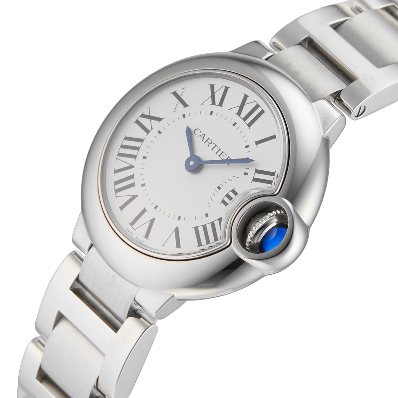 Pre-Owned Cartier Ballon Blue De Ladies Watch W69010Z4 Pre-Owned Cartier Ballon Blue De Ladies Watch W69010Z4