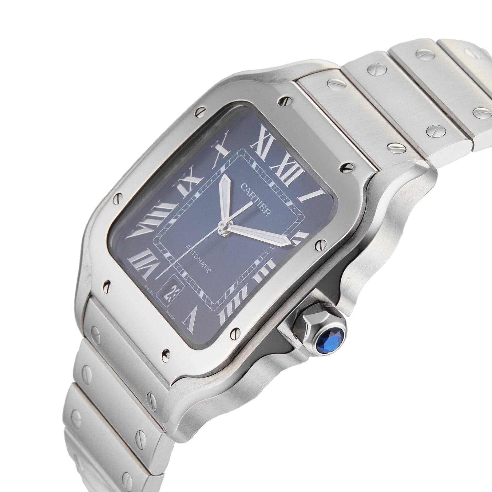 Pre owned cartier santos men's online watch