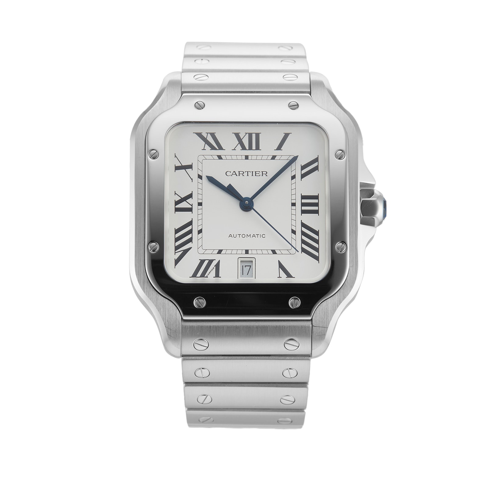Pre-Owned Cartier Santos De Large Model Mens Watch WSSA0018 Pre-Owned Cartier Santos De Large Model Mens Watch WSSA0018