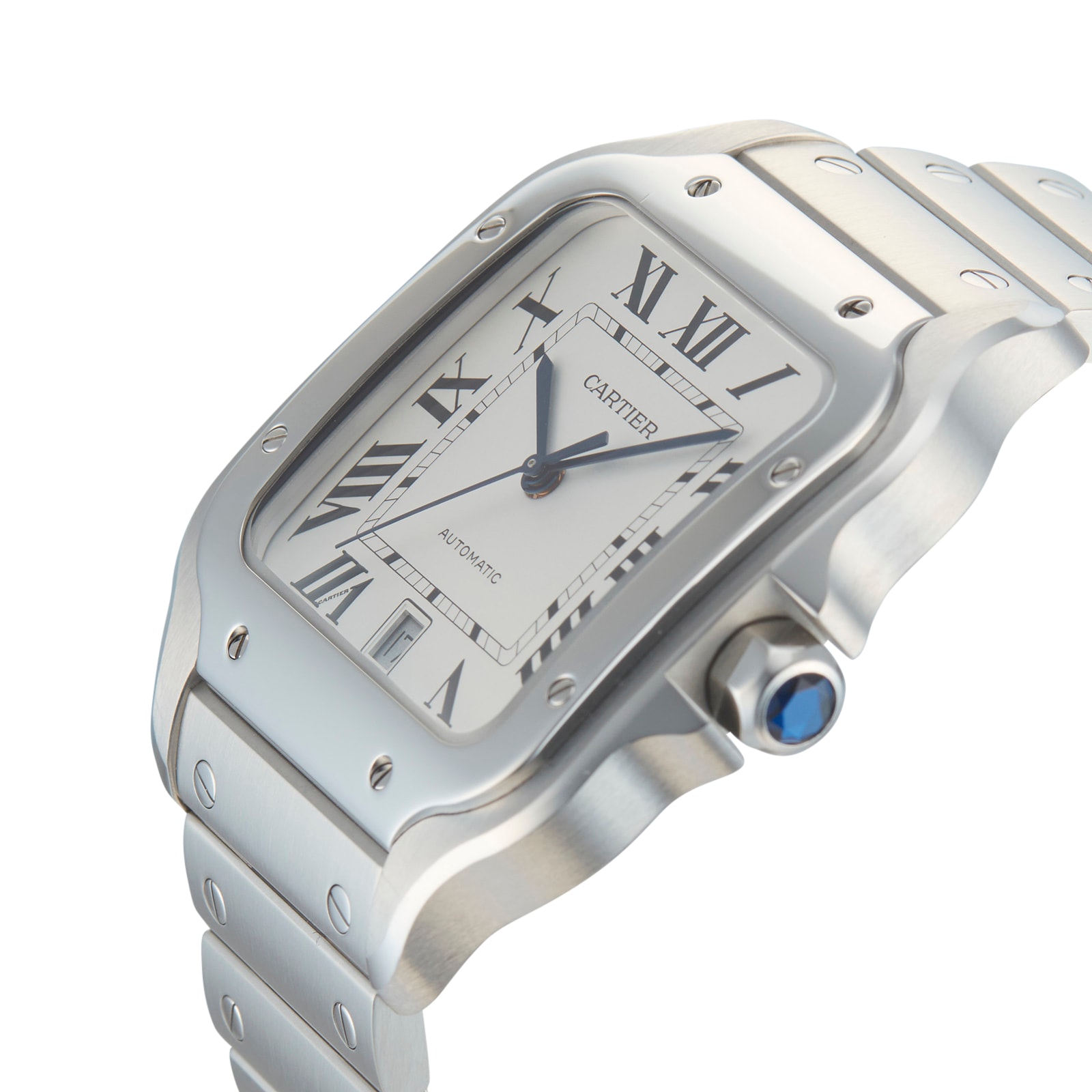 Pre-Owned Cartier Santos De Large Model Mens Watch WSSA0018 Pre-Owned Cartier Santos De Large Model Mens Watch WSSA0018