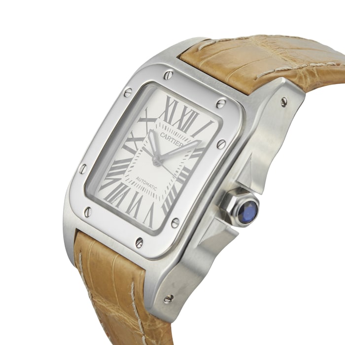 Pre-Owned Cartier Pre-Owned Cartier Santos 100 Mens Watch W20106X8