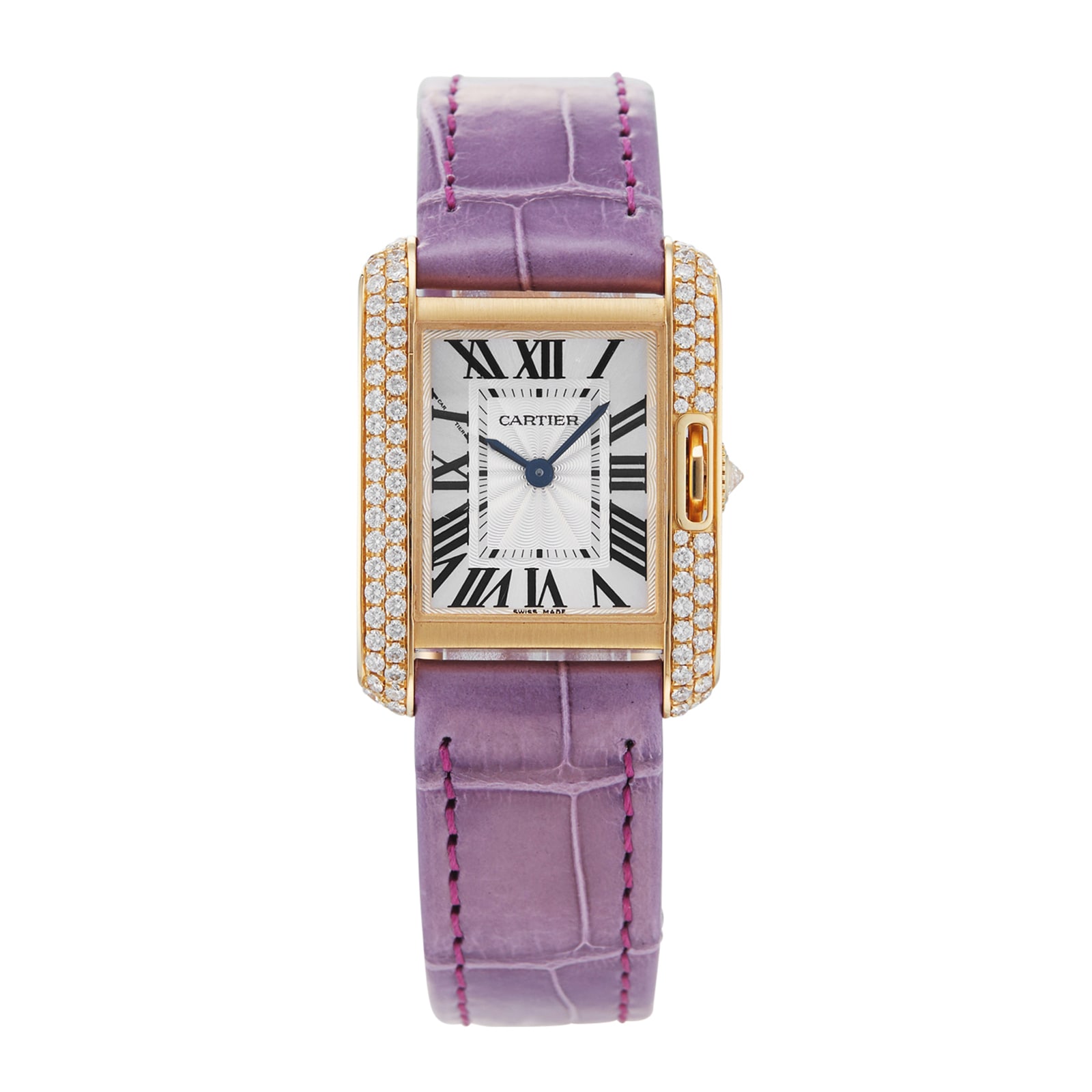 Pre-Owned Cartier Tank Anglaise WT100014 Pre-Owned Cartier Tank Anglaise WT100014