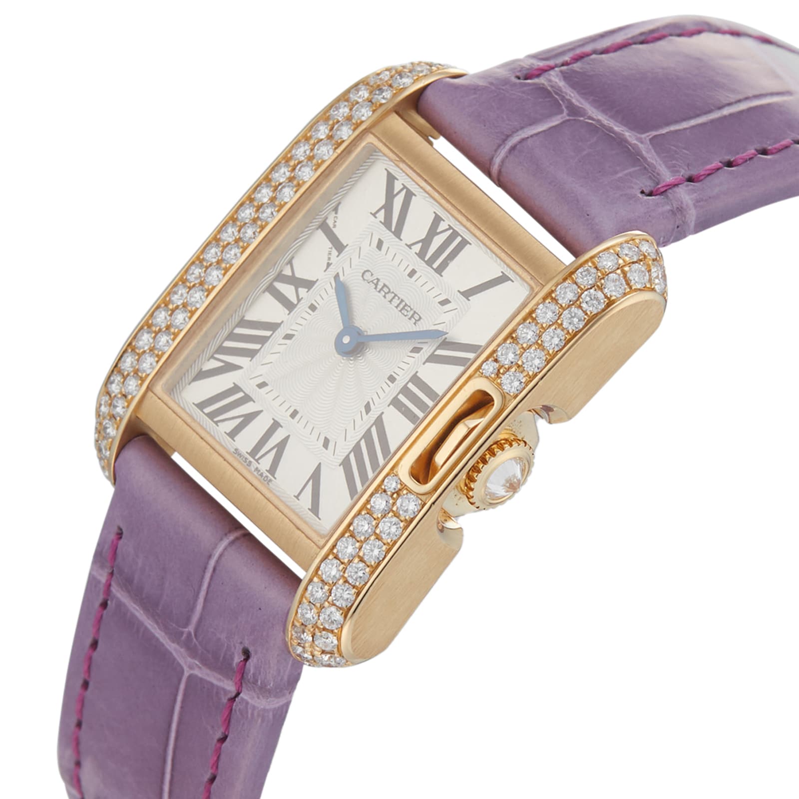 Pre-Owned Cartier Tank Anglaise WT100014 Pre-Owned Cartier Tank Anglaise WT100014