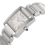 Pre-Owned Cartier Carter Tank Francaise Small Silver Steel Ladies Watch W51008Q3