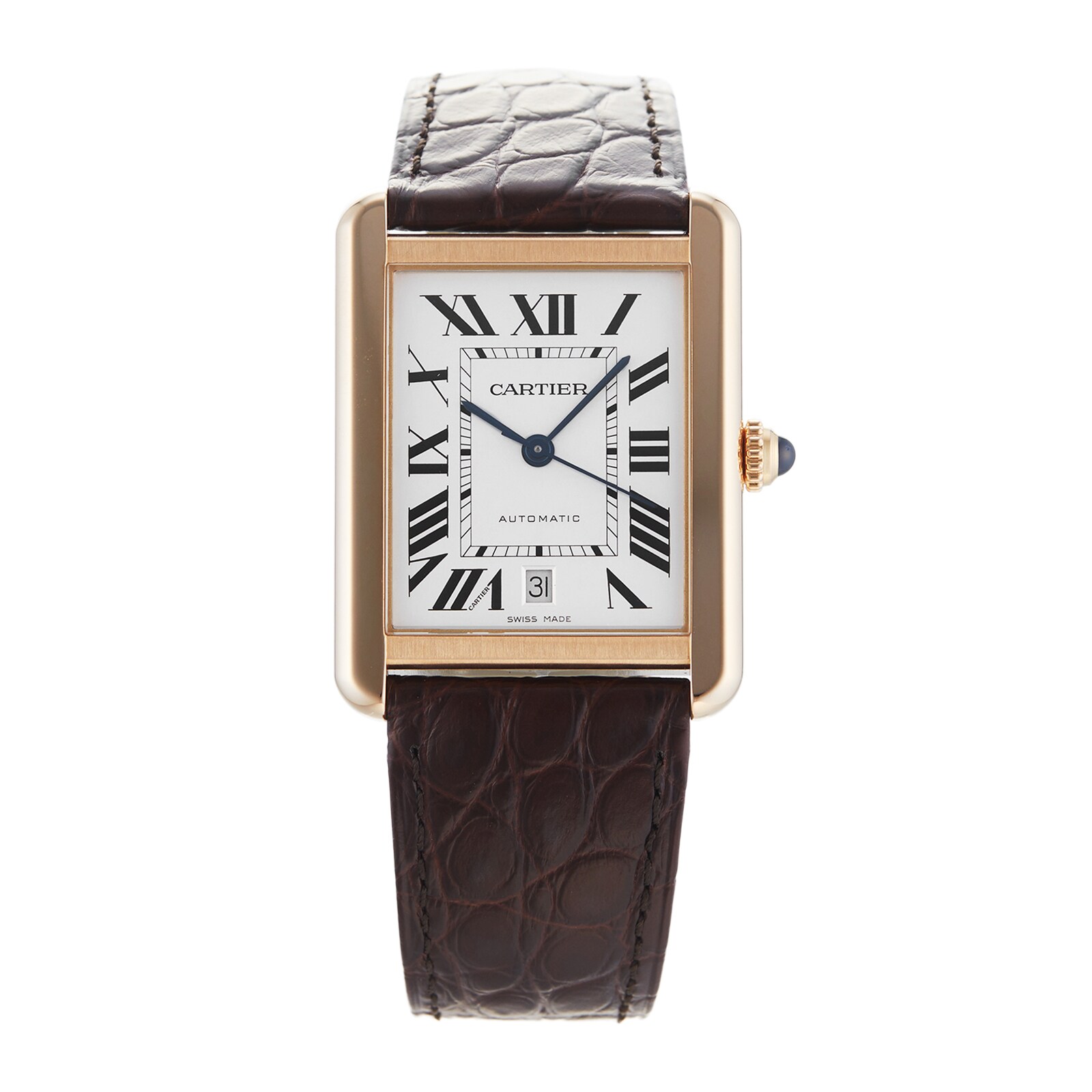 Gold cartier tank solo best sale