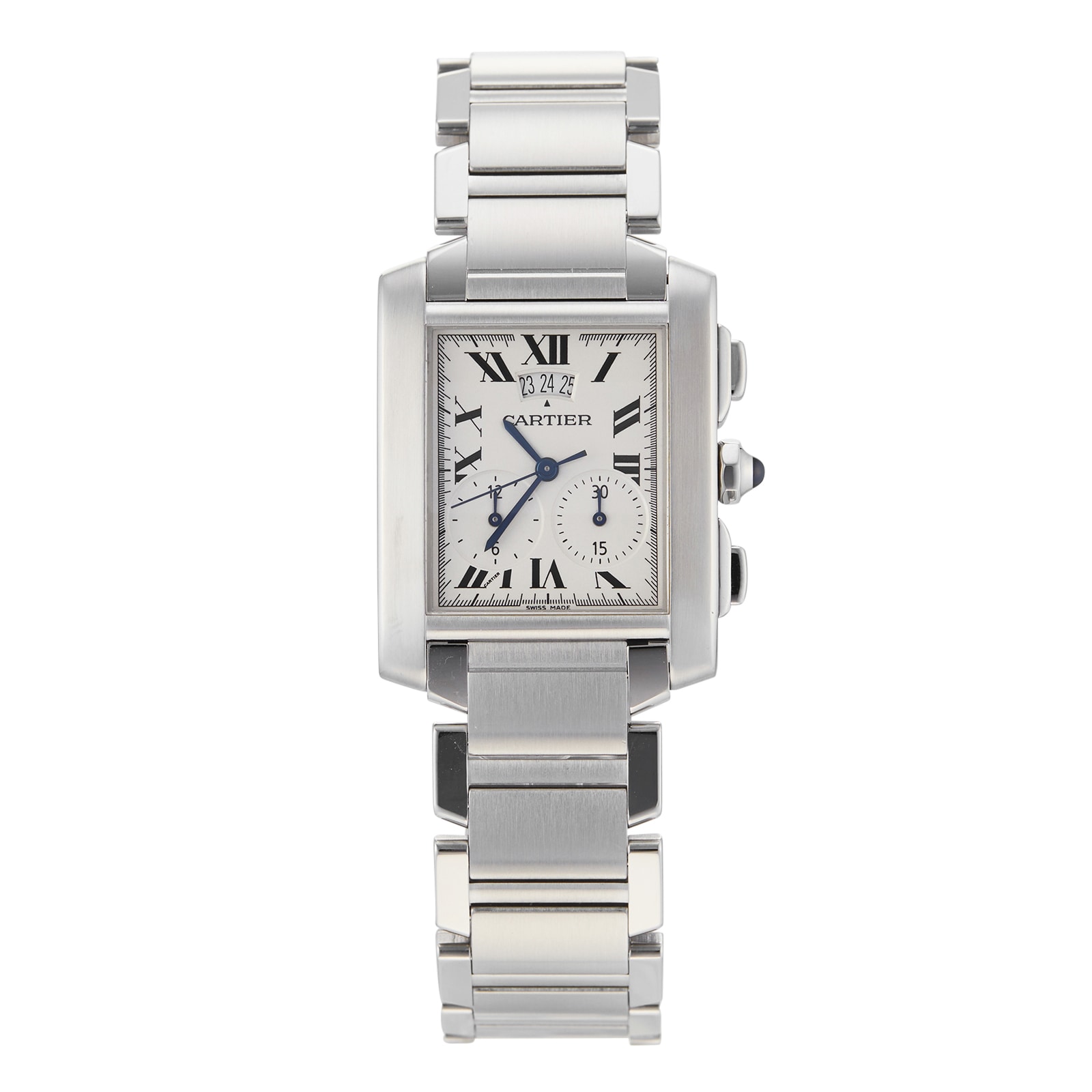 Pre Owned Cartier Tank Francaise Chronoreflex W51024Q3 Goldsmiths