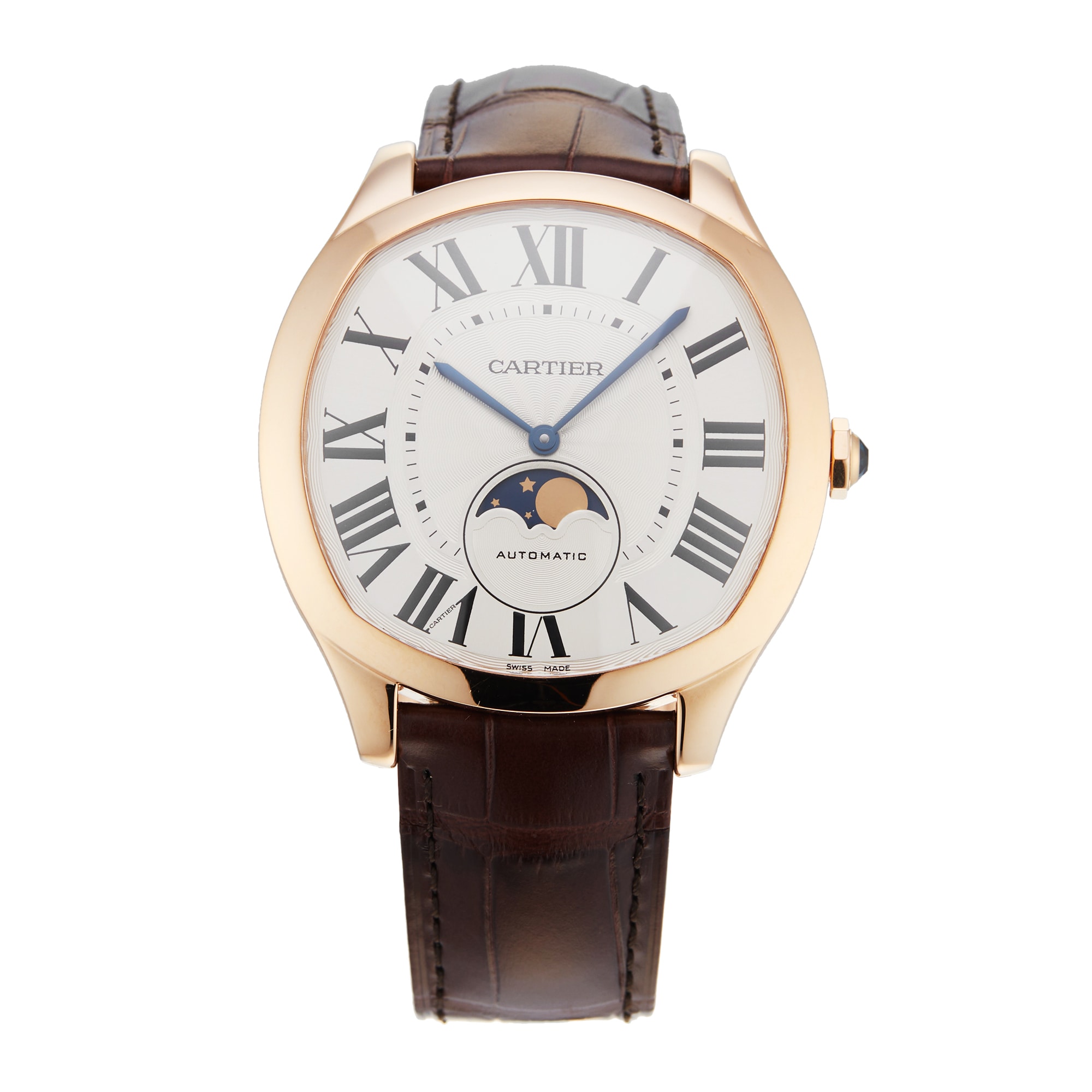 Pre-Owned Cartier Drive De Moon Phases WGNM0018 Pre-Owned Cartier Drive De Moon Phases WGNM0018