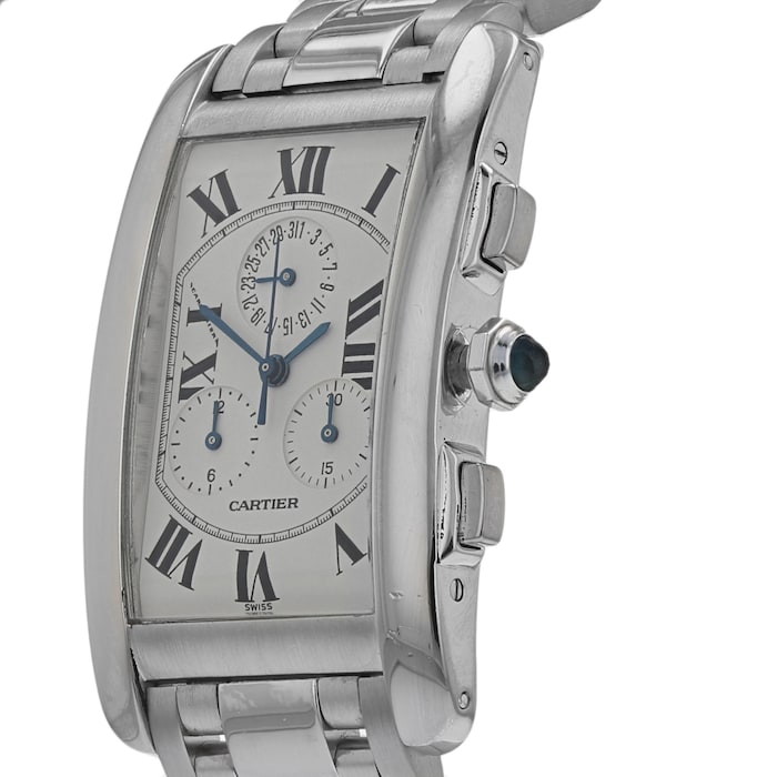 Pre-Owned Cartier Pre-Owned Cartier Tank Americaine Mens Watch W26033L1/ 2312