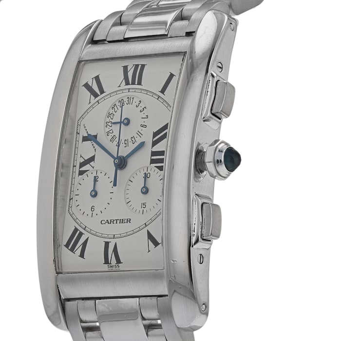Pre-Owned Cartier Tank Americaine Mens Watch W26033L1/ 2312